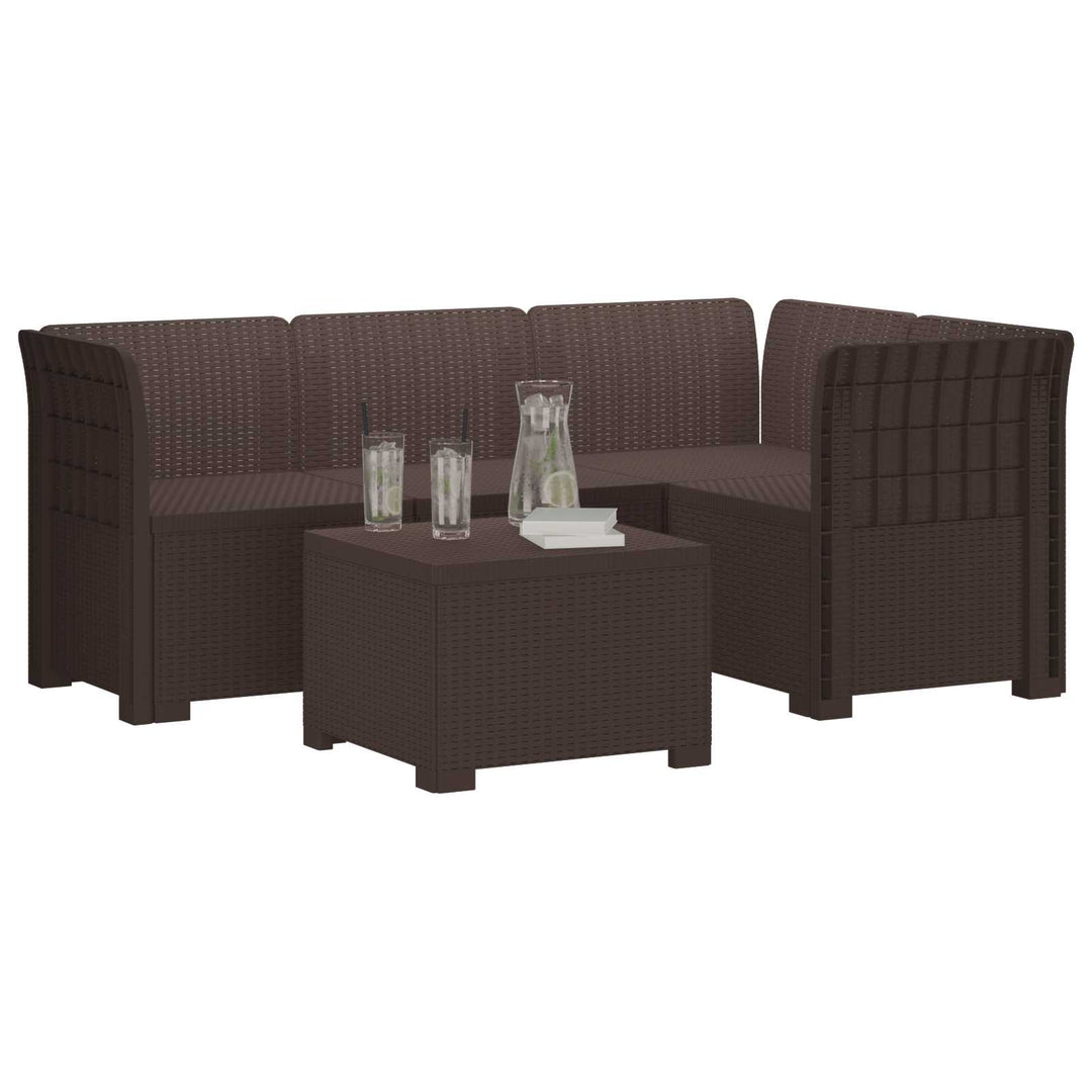 4-personers Have Sofa Rattan Look PP Brun