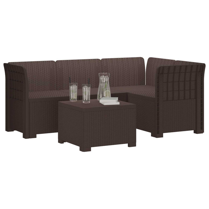 4-personers Have Sofa Rattan Look PP Brun