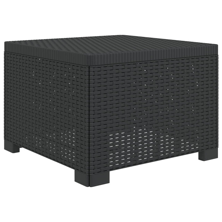 4-personers Have Sofa med Hynder Rattan Look PP Antracit