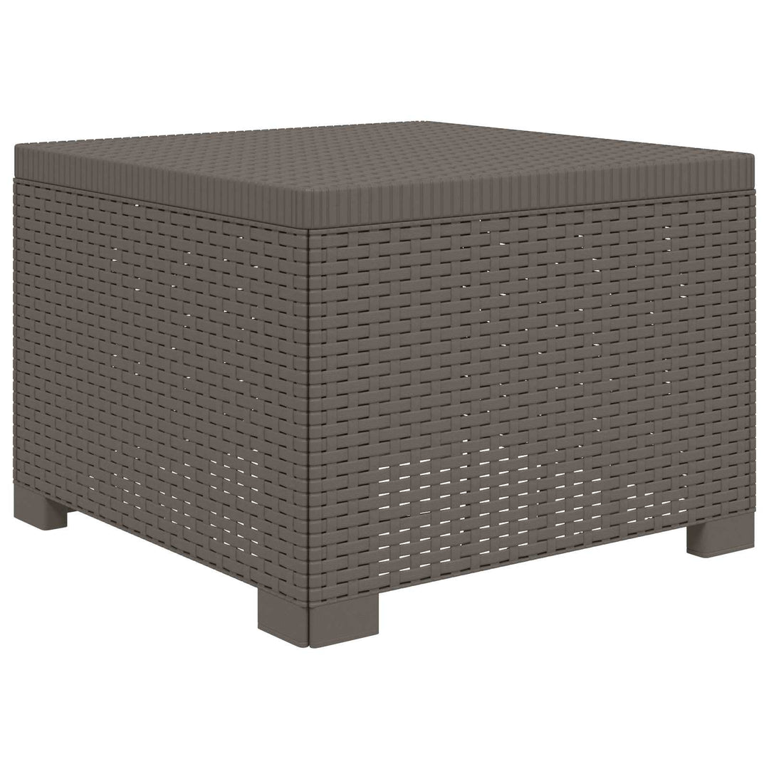 5-personers Havemøbel Sofa Rattan Look PP Lysegrå
