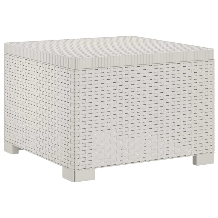 6-personers Have Sofa med Puder Rattan Look PP Hvid