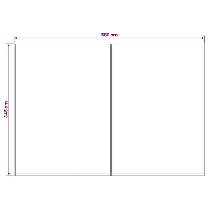 Reservedug til markise Blå og Hvid 600 × 350 cm Polyester