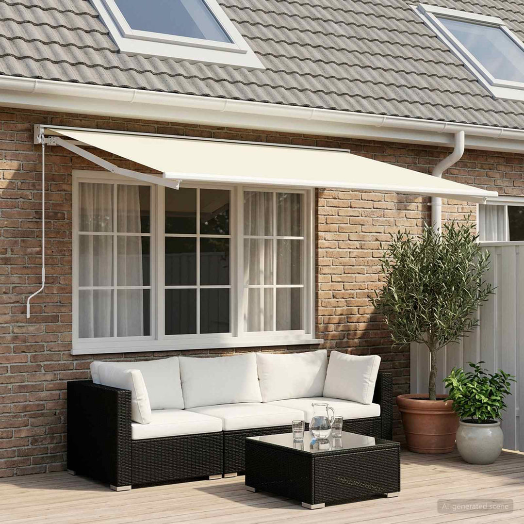 Reservedug til markise Cremefarvet 350 x 200 cm Polyester