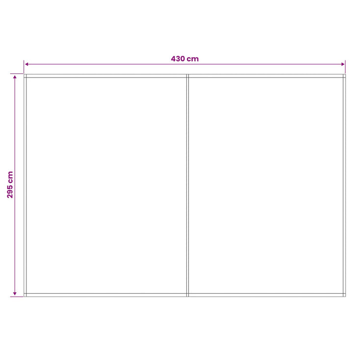 Reservedug til markise Cremefarvet 450 × 300 cm Polyester