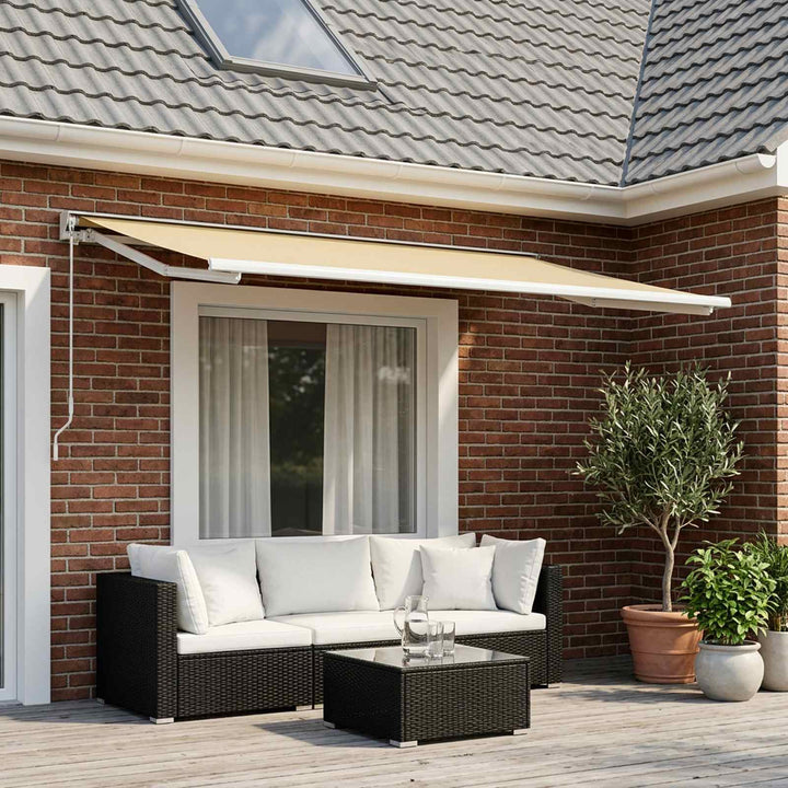Reservedug til markise Cremefarvet 450 × 350 cm Polyester