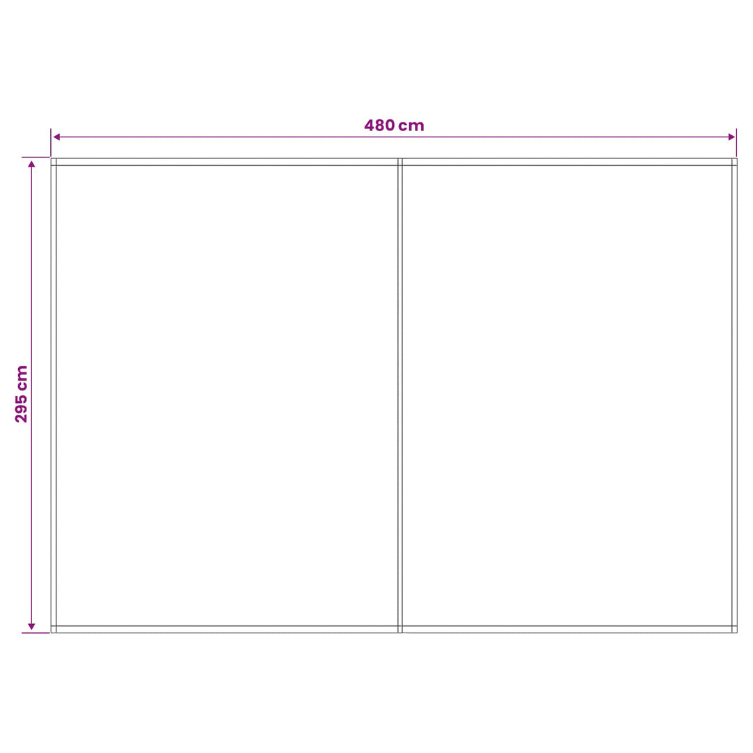 Reservedug til markise Cremefarvet 500 × 300 cm Polyester