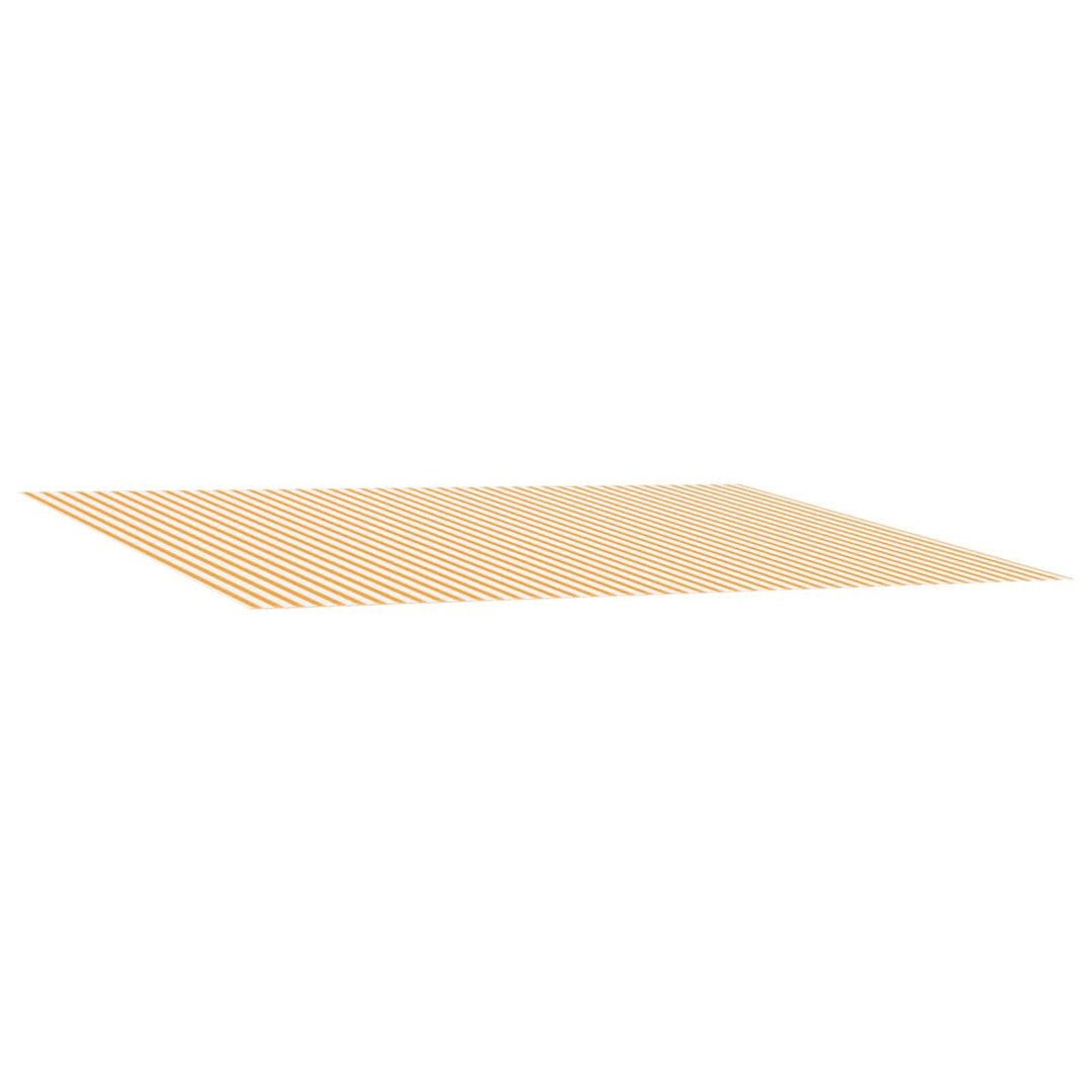 Reservedug til markise Gul og Hvid 600 × 300 cm Polyester