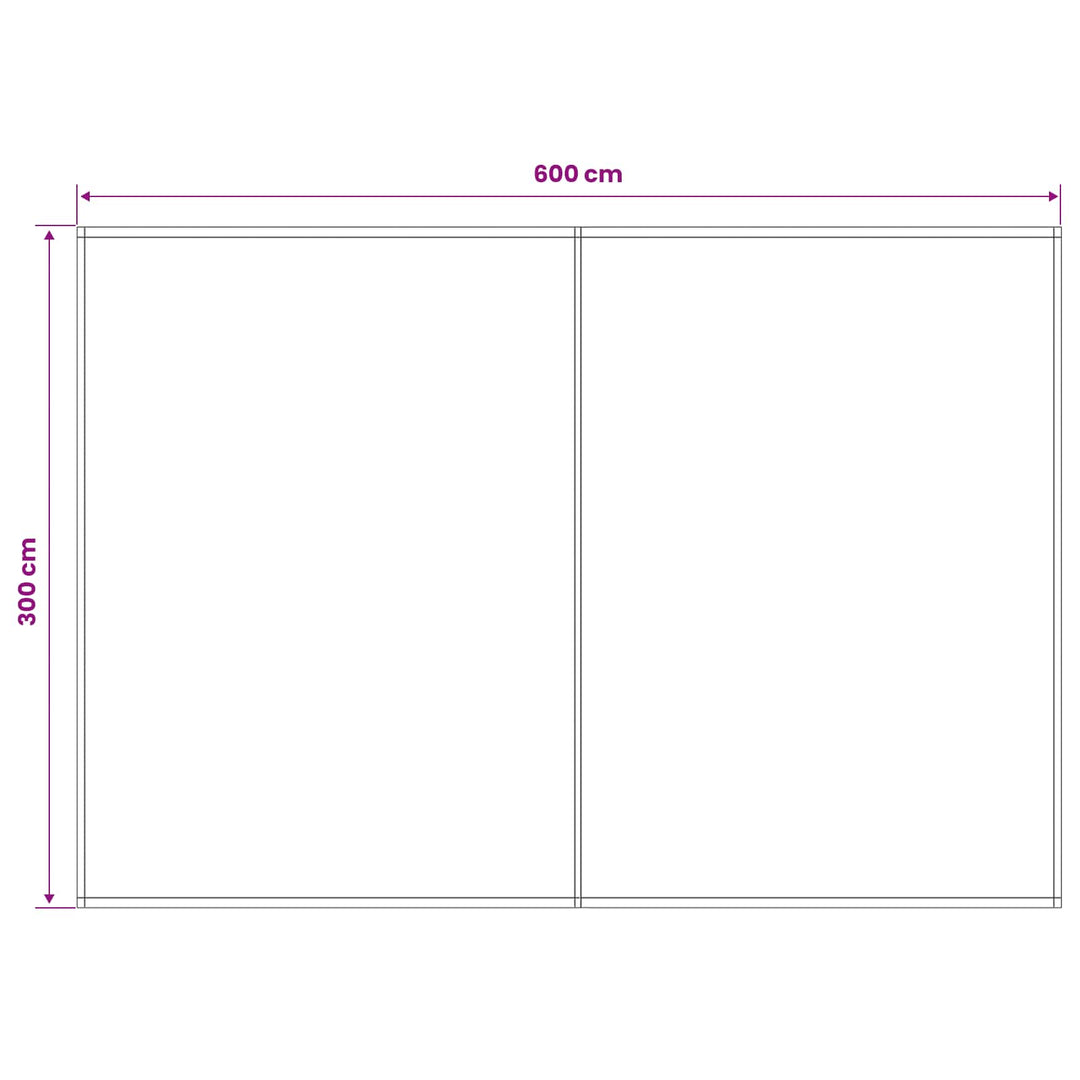 Reservedug til markise Gul og Hvid 600 × 300 cm Polyester
