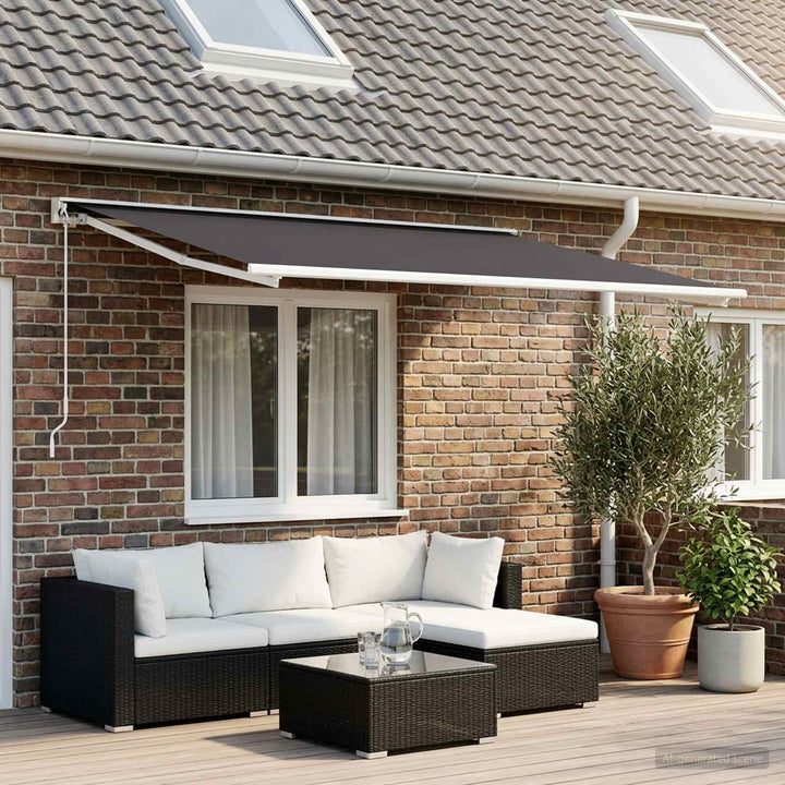 Reservedug til markise Antracit 300 x 200 cm Polyester