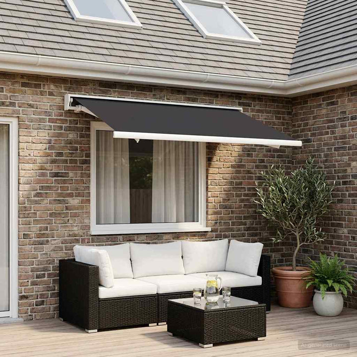 Reservedug til markise Antracit 300 x 250 cm Polyester