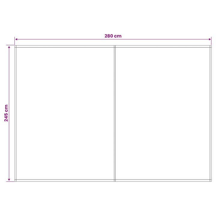 Reservedug til markise Antracit 300 x 250 cm Polyester