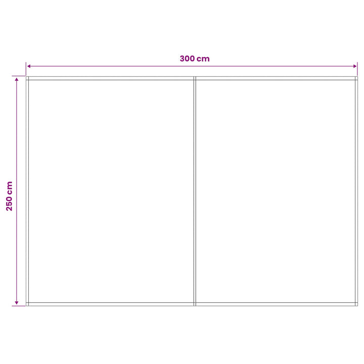 Reservedug til markise Antracit 300 x 250 cm Polyester