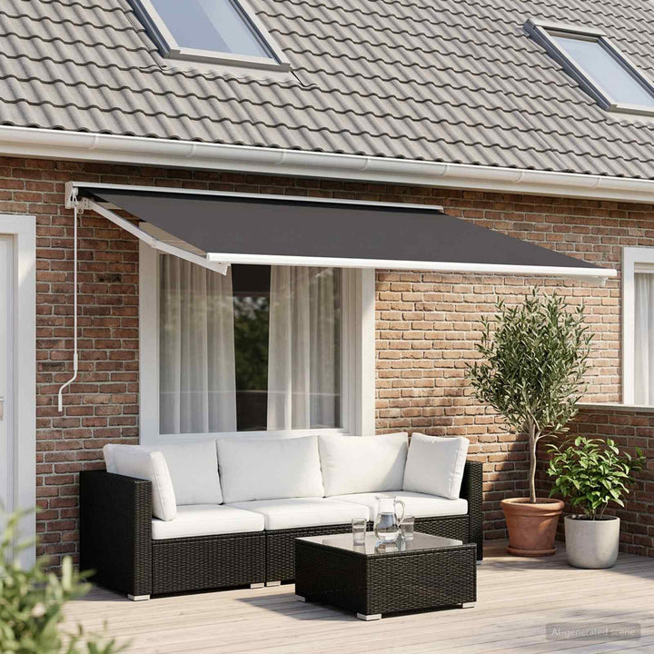 Reservedug til markise Antracit 450 × 350 cm Polyester