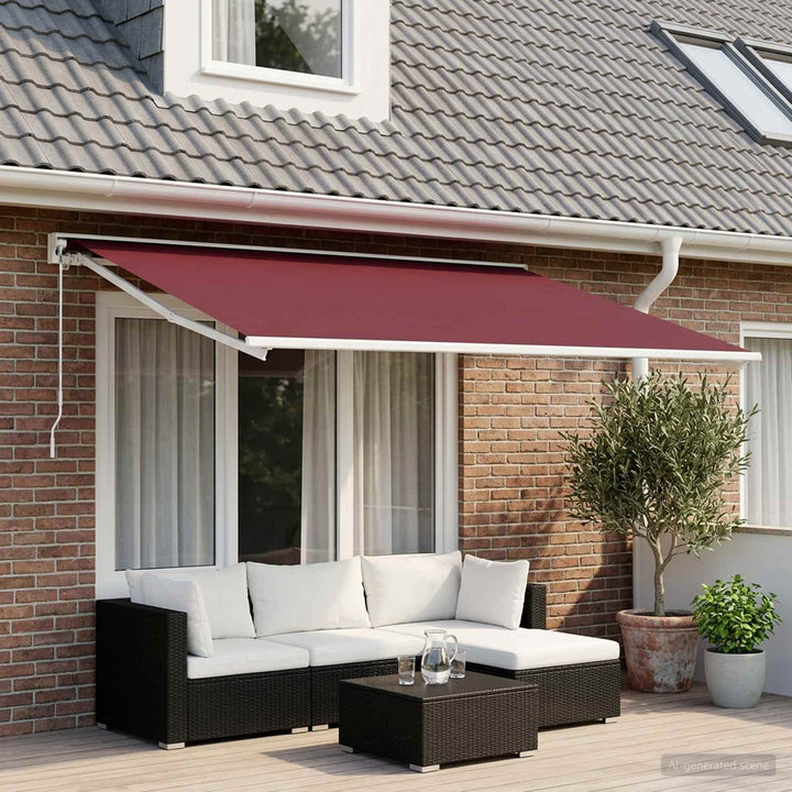 Reservedug til markise Bordeaux Rød 300 x 200 cm Polyester