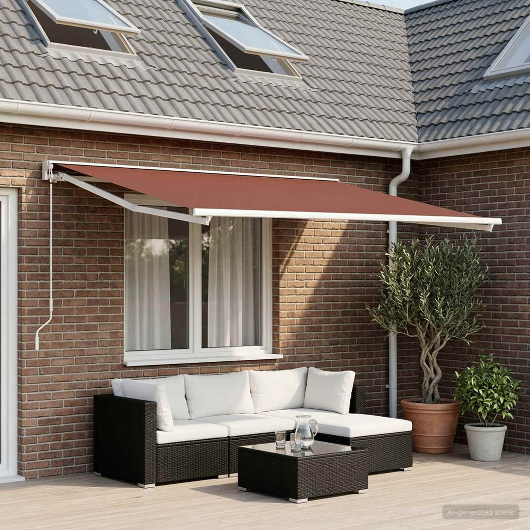 Reservedug til markise Brun 300 x 200 cm Polyester