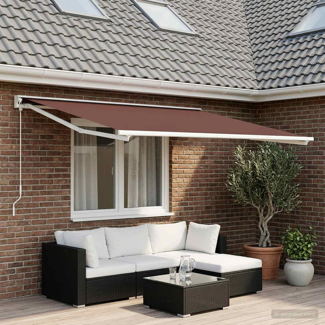 Reservedug til markise Brun 600 × 300 cm Polyester