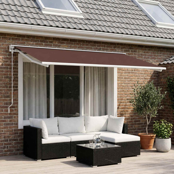 Reservedug til markise Brun 450 × 350 cm Polyester