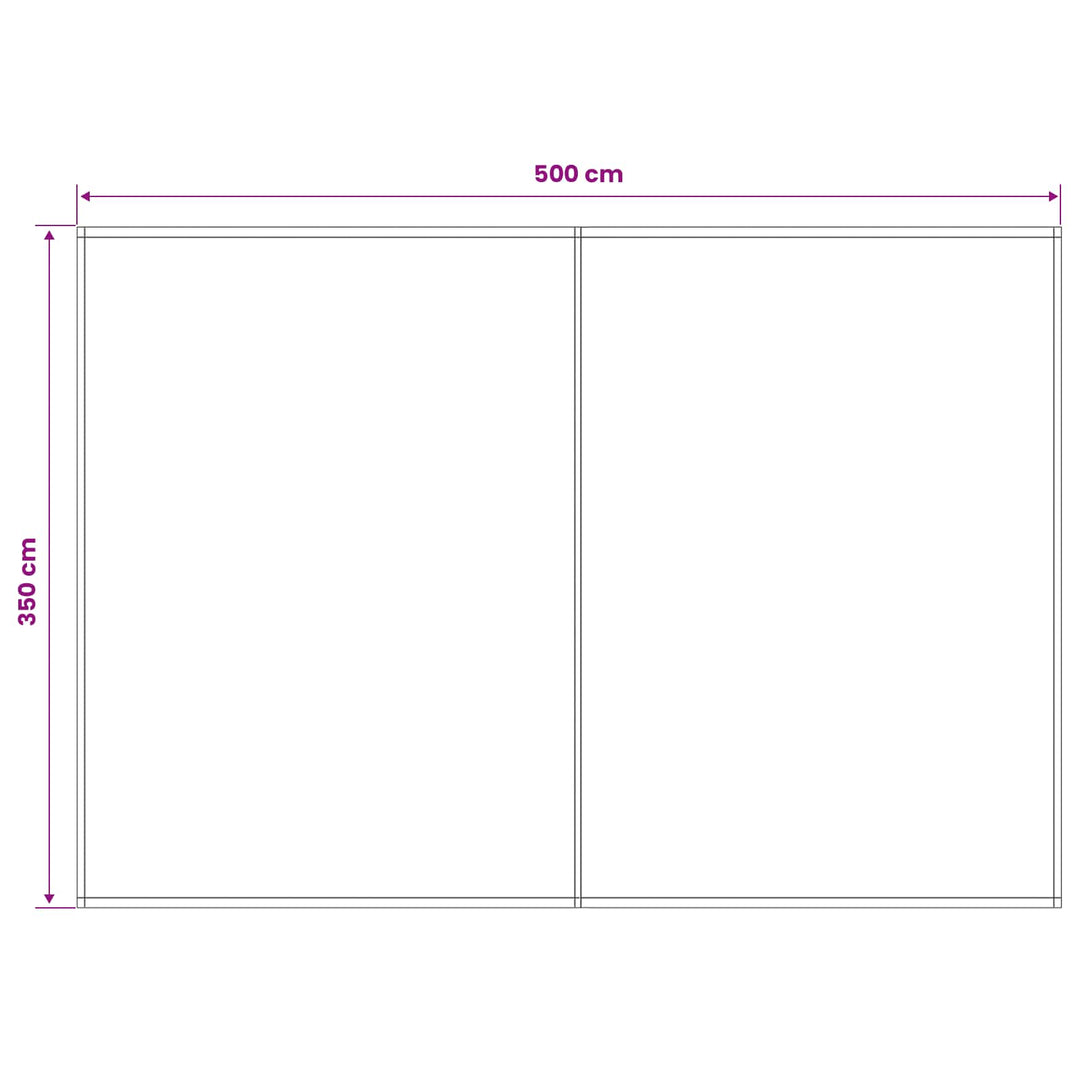Reservedug til markise Brun 500 × 350 cm Polyester