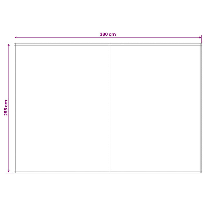Reservedug til markise Anthracit og hvid 400 × 300 cm Polyester