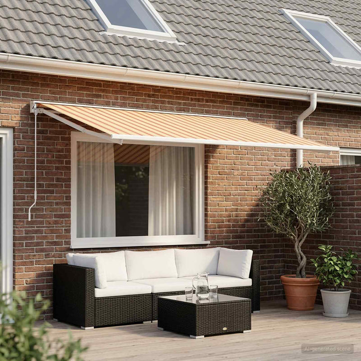Reservedug til markise Flerfarvet 400 × 350 cm Polyester