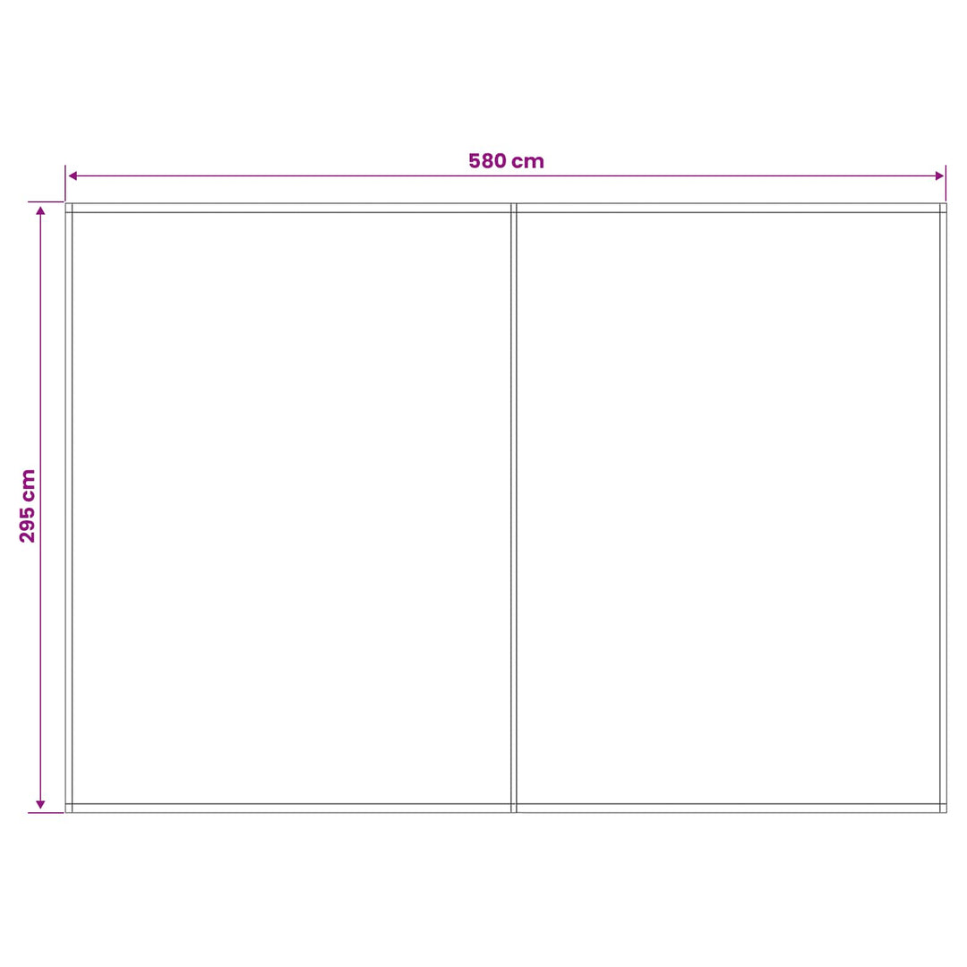 Reservedug til markise Flerfarvet 600 × 300 cm Polyester