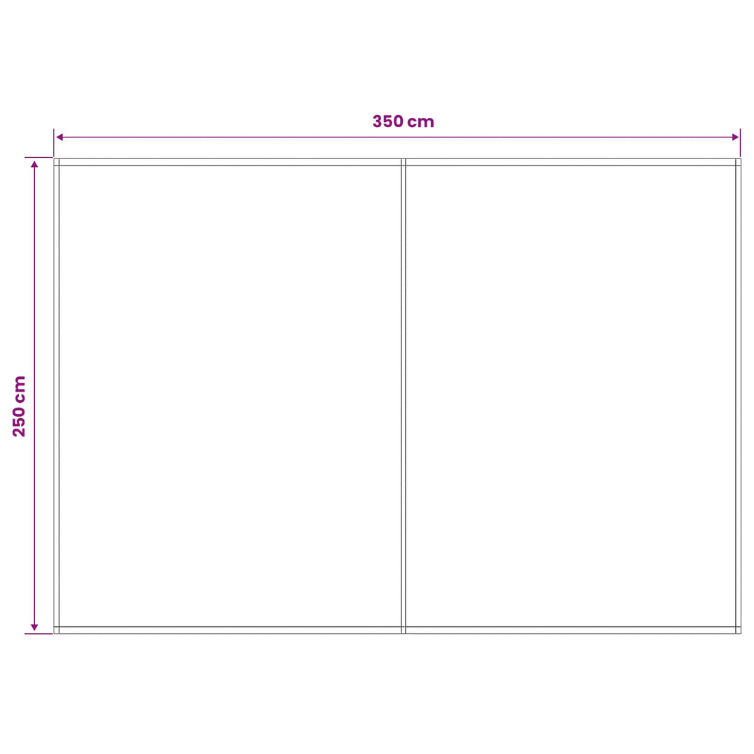 Reservedug til markise Rød og Hvid 350 x 250 cm Polyester