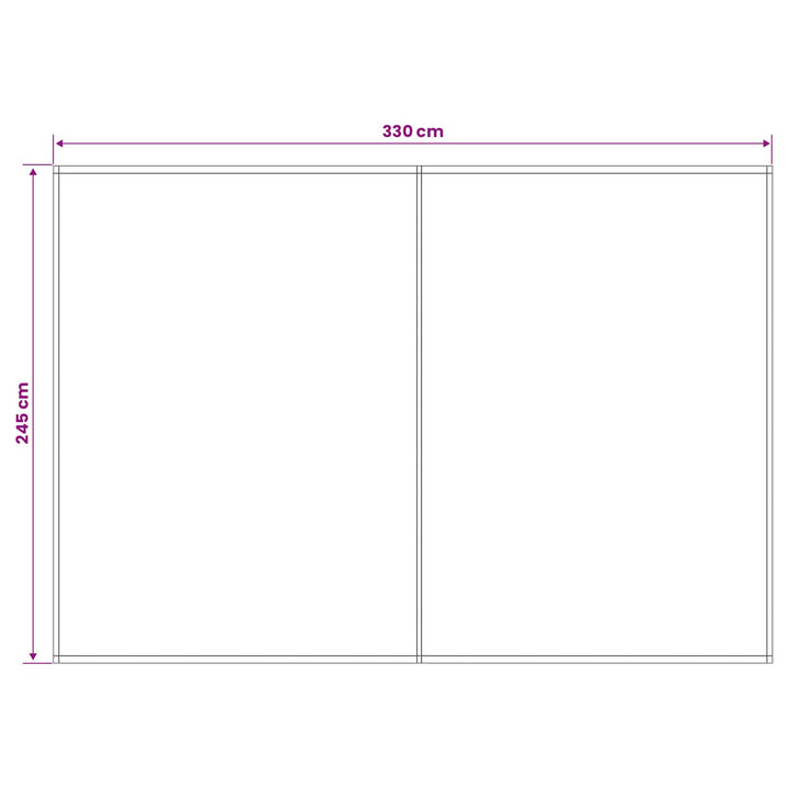 Reservedug til markise Orange og Sort 350 x 250 cm Polyester