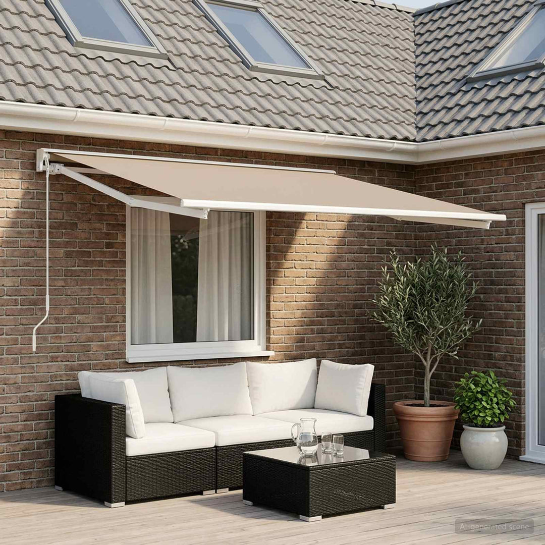 Reservedug til markise Beige 350 x 200 cm Polyester