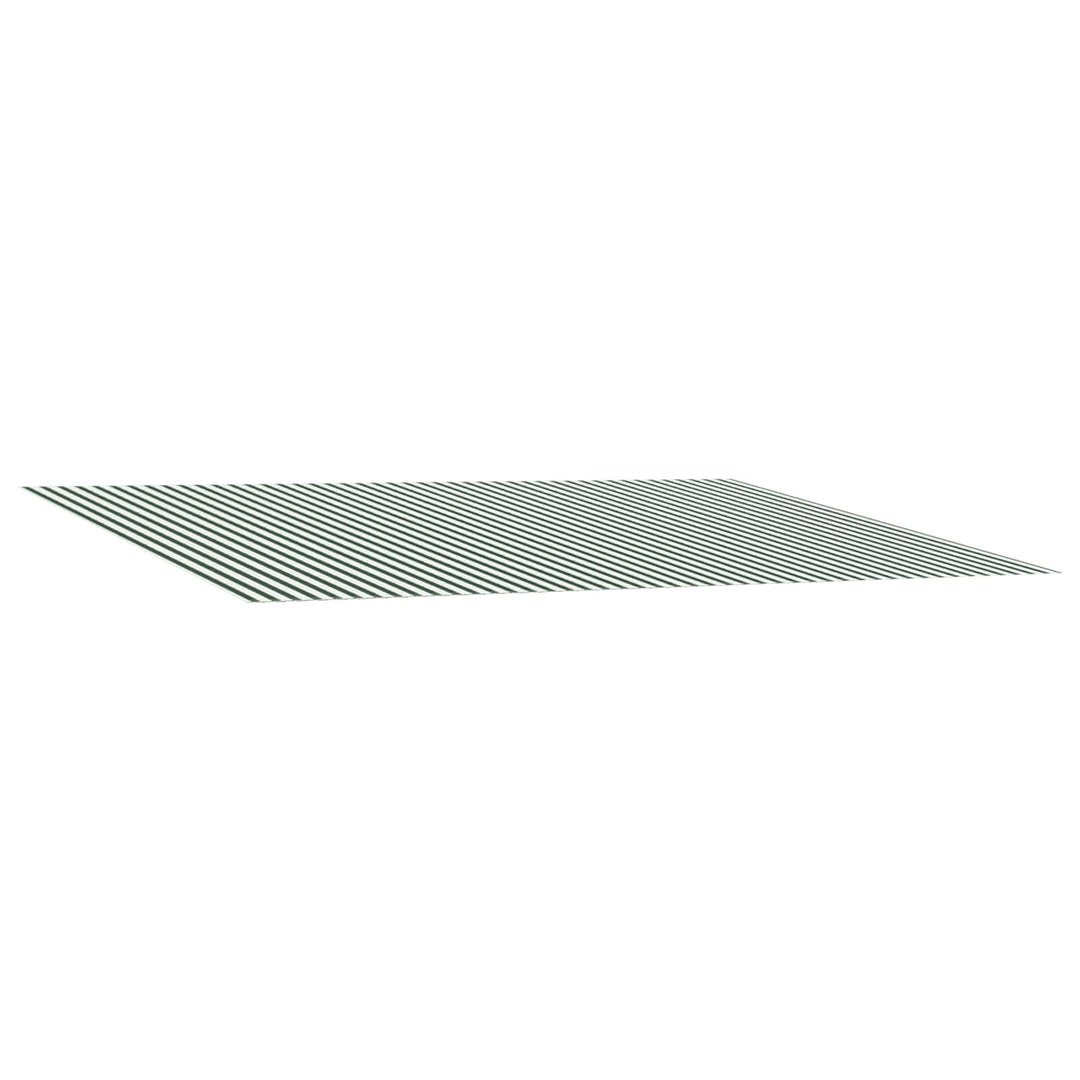 Reservedug til markise Grøn og Hvid 600 × 350 cm Polyester