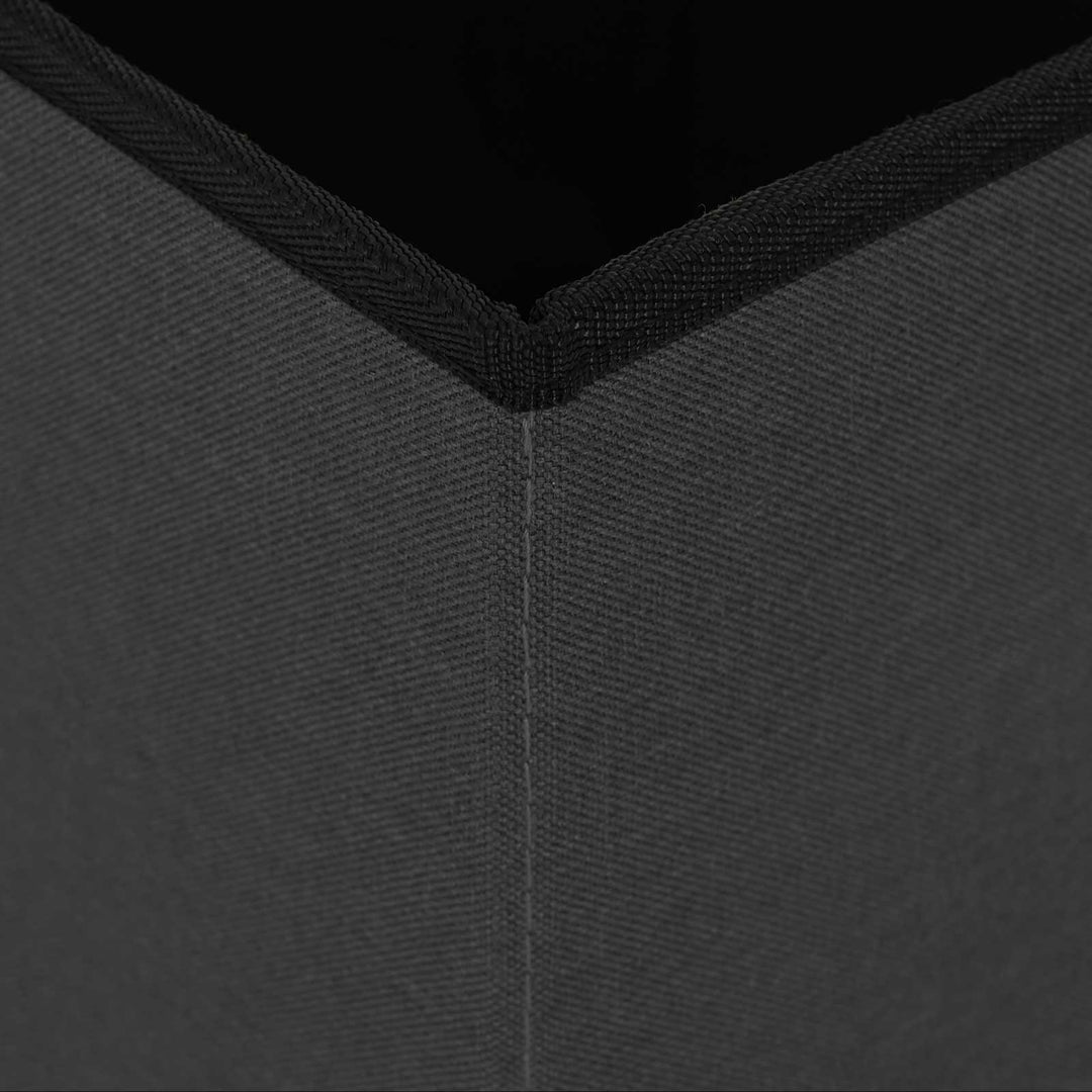 Foldbar opbevaringsbænk Mørkegrå 180 kg 80 L 77 x 38 x 38 cm