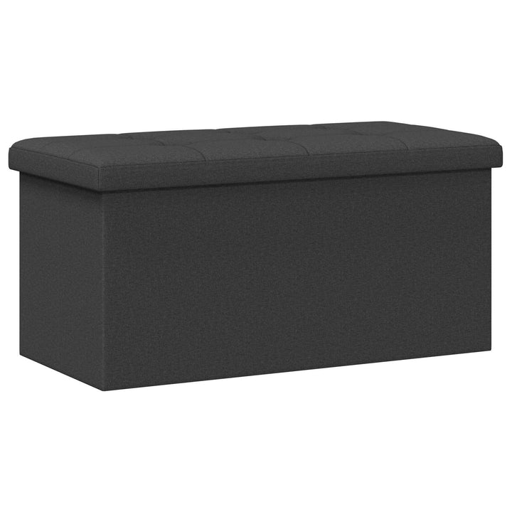 Foldbar opbevaringsbænk Mørkegrå 180 kg 80 L 77 x 38 x 38 cm