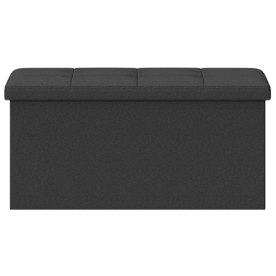 Foldbar opbevaringsbænk Mørkegrå 180 kg 80 L 77 x 38 x 38 cm