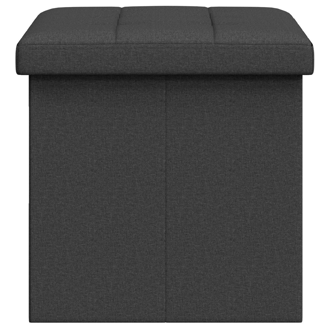 Foldbar opbevaringsbænk Mørkegrå 180 kg 80 L 77 x 38 x 38 cm