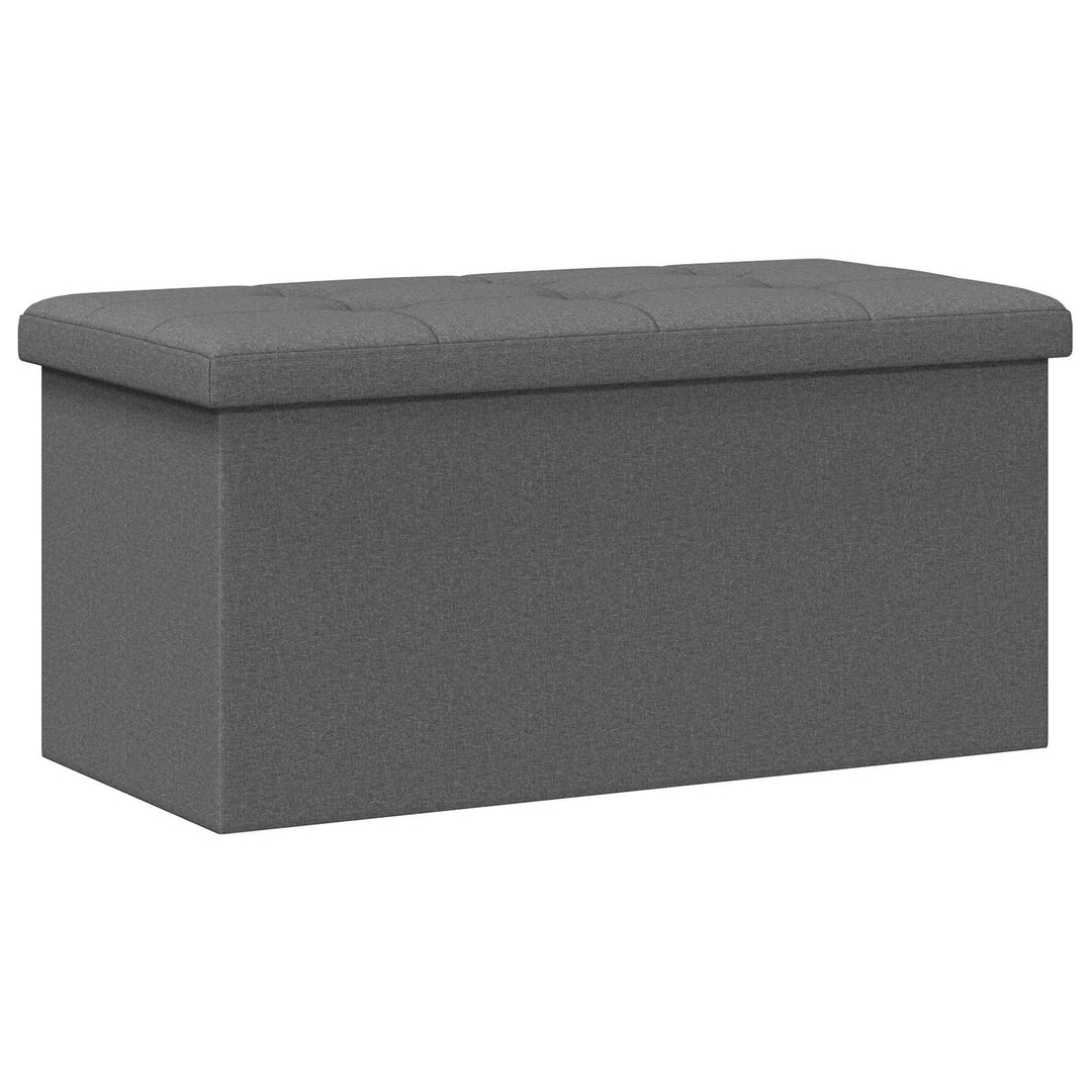 Foldbar opbevaringsbænk Lysegrå 180 kg 80 L 77 x 38 x 38 cm