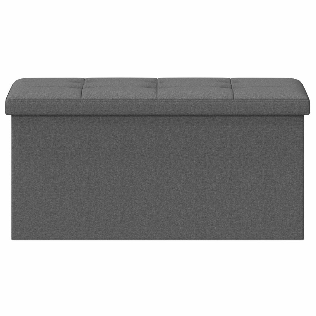Foldbar opbevaringsbænk Lysegrå 180 kg 80 L 77 x 38 x 38 cm