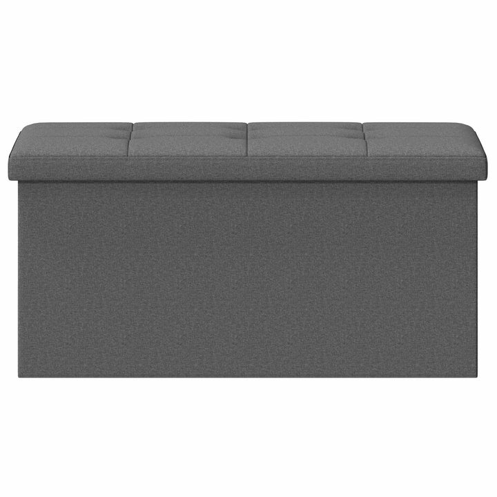 Foldbar opbevaringsbænk Lysegrå 180 kg 80 L 77 x 38 x 38 cm