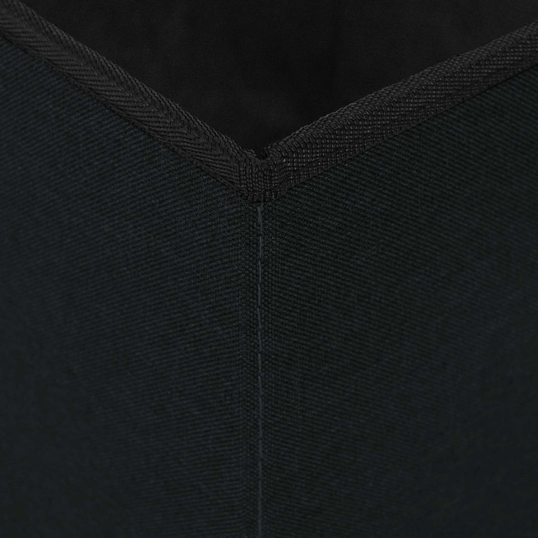 Foldbar opbevaringsbænk Sort 180 kg 80 L 77 x 38 x 38 cm Linned