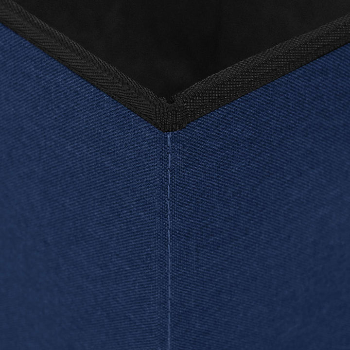 Foldbar opbevaringsbænk Blå 180 kg 80 L 77 x 38 x 38 cm Linned