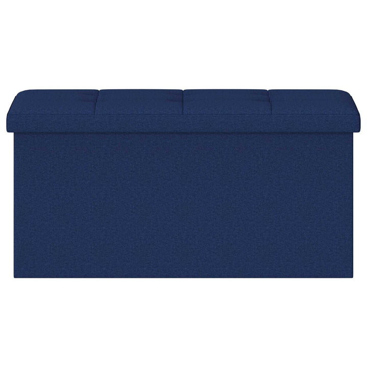 Foldbar opbevaringsbænk Blå 180 kg 80 L 77 x 38 x 38 cm Linned