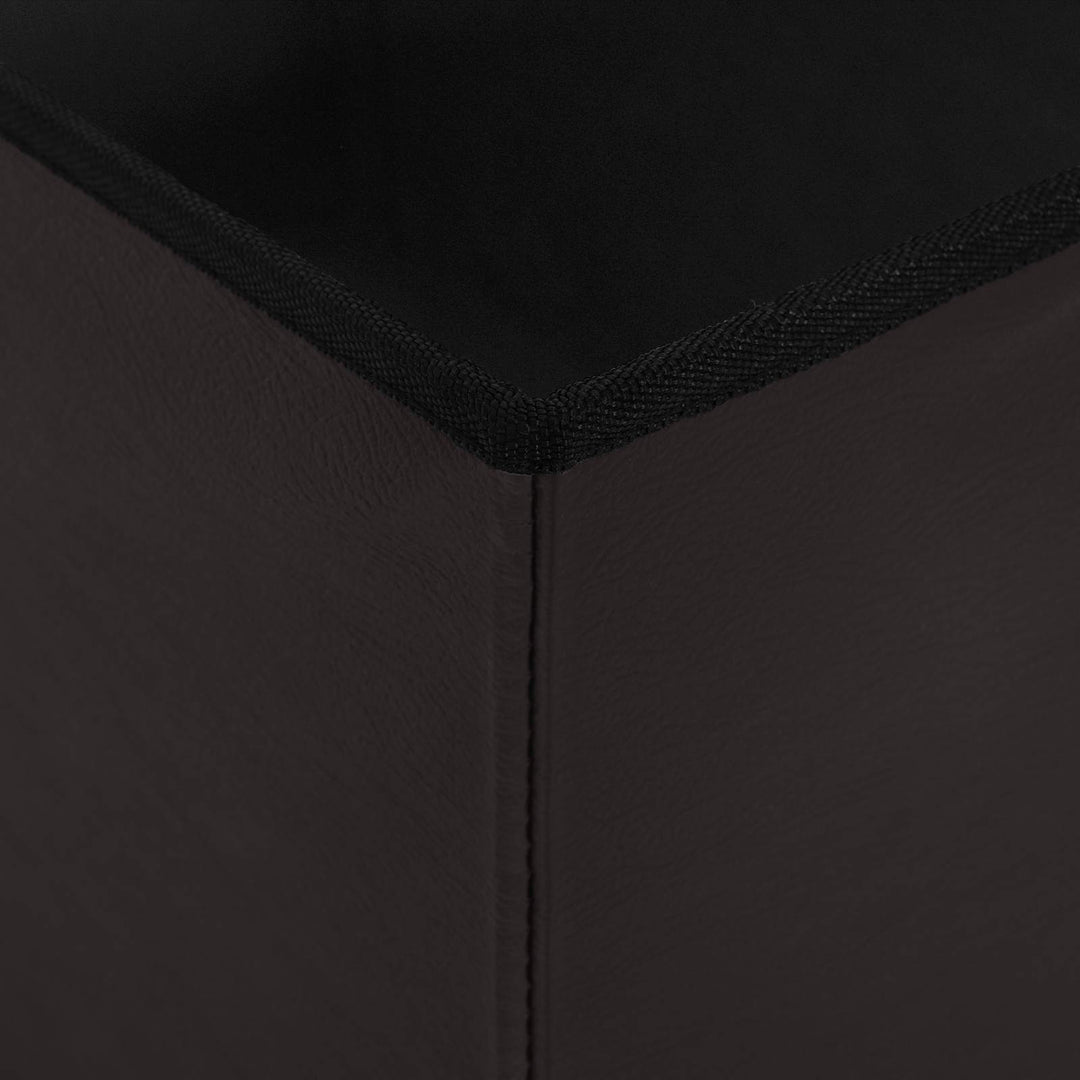 Foldbar opbevaringsbænk Brun 180 kg 80 L 77 x 38 x 38 cm PVC