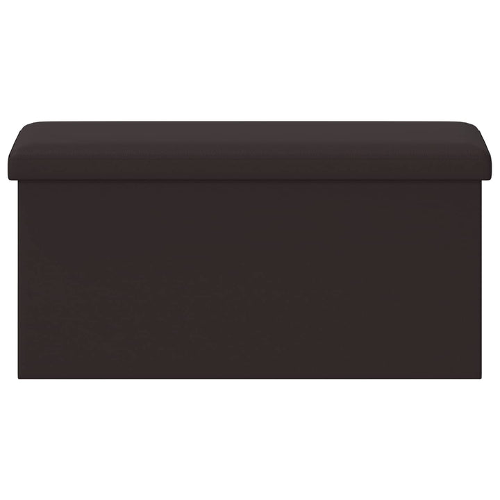 Foldbar opbevaringsbænk Brun 180 kg 80 L 77 x 38 x 38 cm PVC
