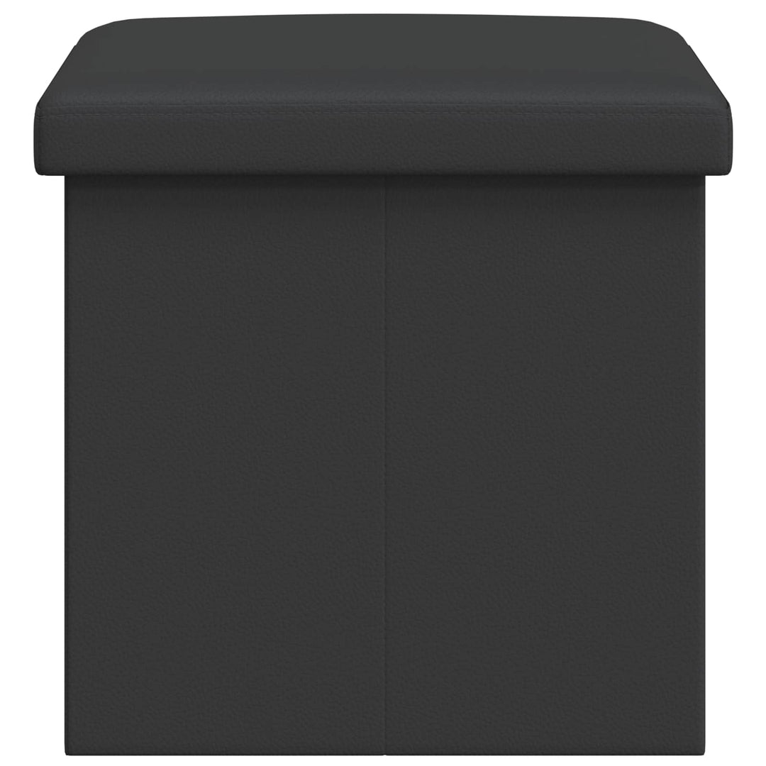 Foldbar opbevaringsbænk Grå 180 kg 80 L 77 x 38 x 38 cm PVC
