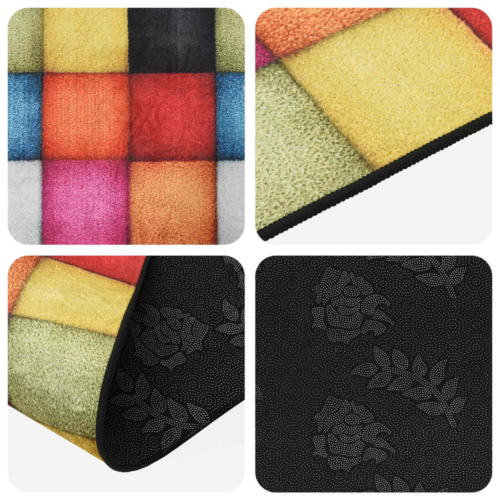 Tæppe Runner LESAKA farverig 50 x 450 cm Diamantvelour