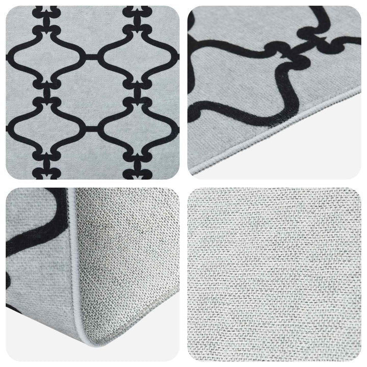 Tæppe Runner ORIZ 1150 gsm Sort mesh mønster