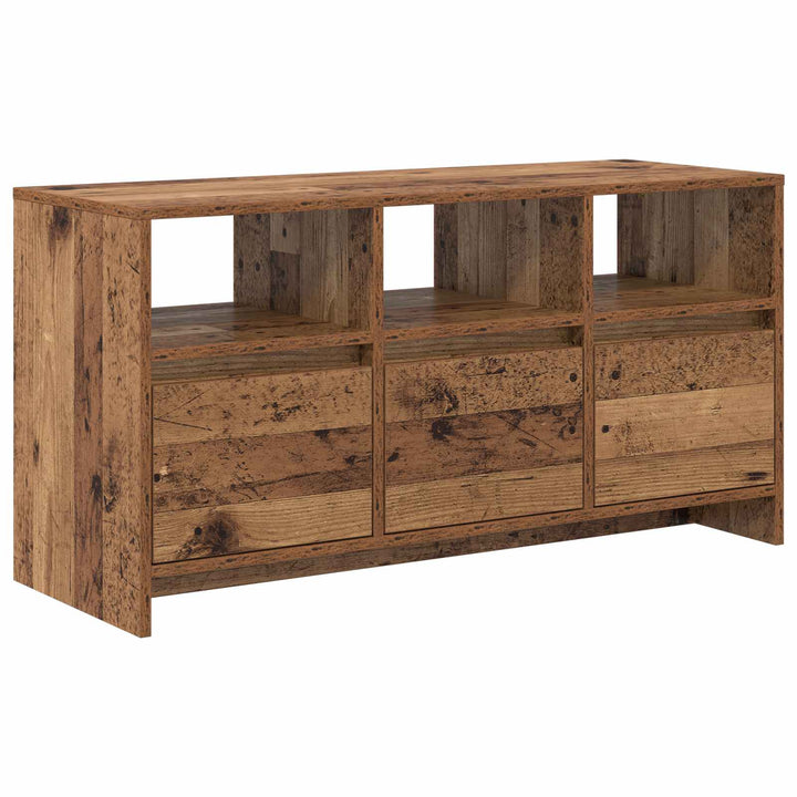 TV-skab 102 x 37,5 x 52,5 cm Egetræ Konstrueret træ