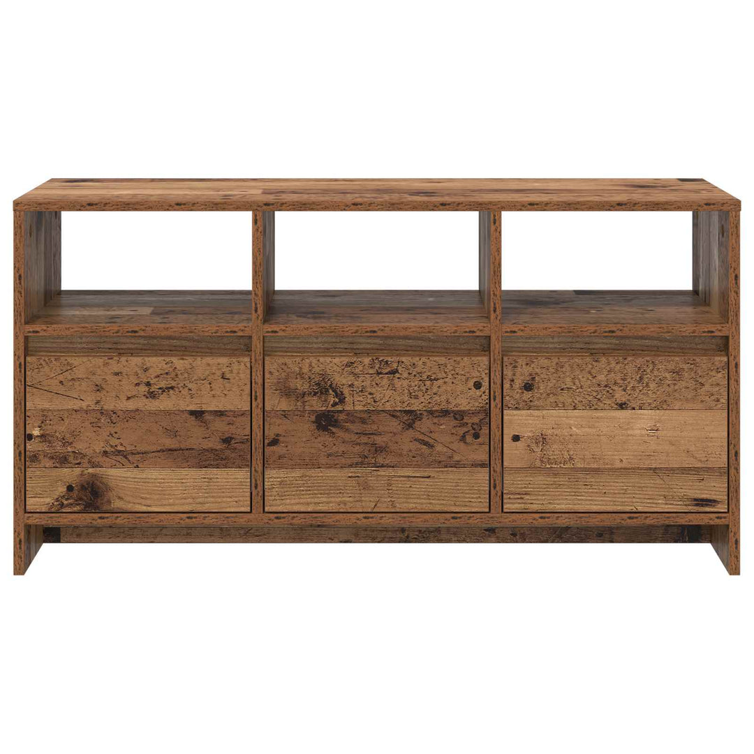 TV-skab 102 x 37,5 x 52,5 cm Egetræ Konstrueret træ