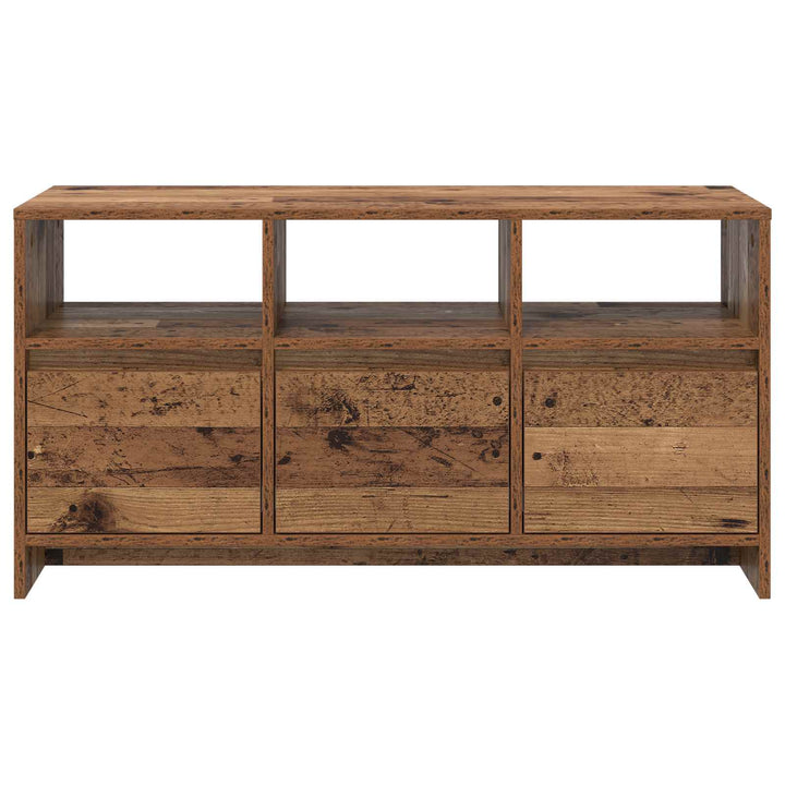 TV-skab 102 x 37,5 x 52,5 cm Egetræ Konstrueret træ