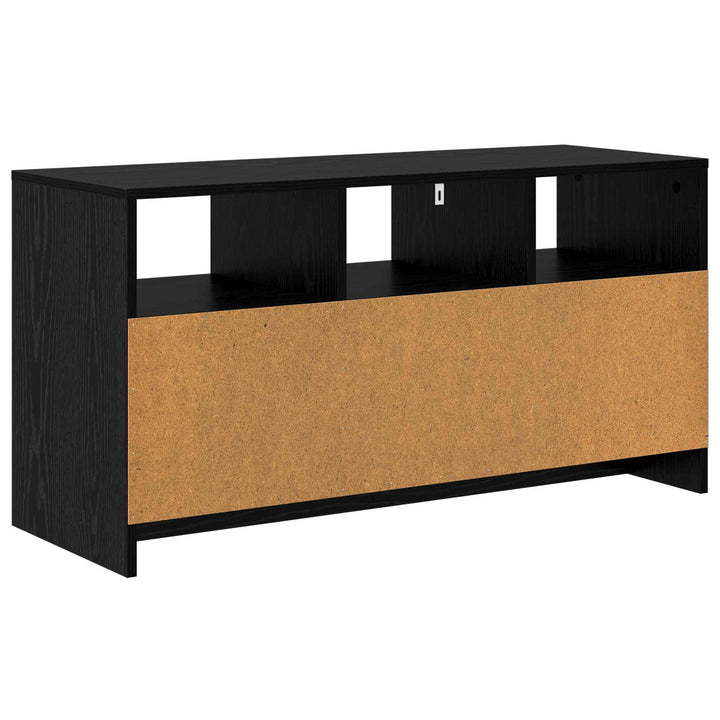 TV-skab 102 x 37,5 x 52,5 cm Sort eg Konstrueret træ