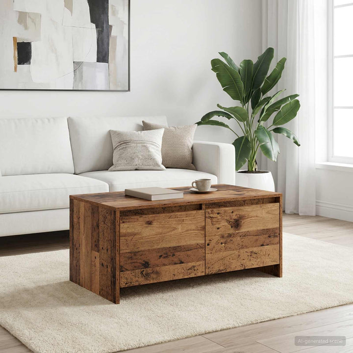 Sofabord Egetræ 90 x 50 x 41.5 cm Konstrueret træ