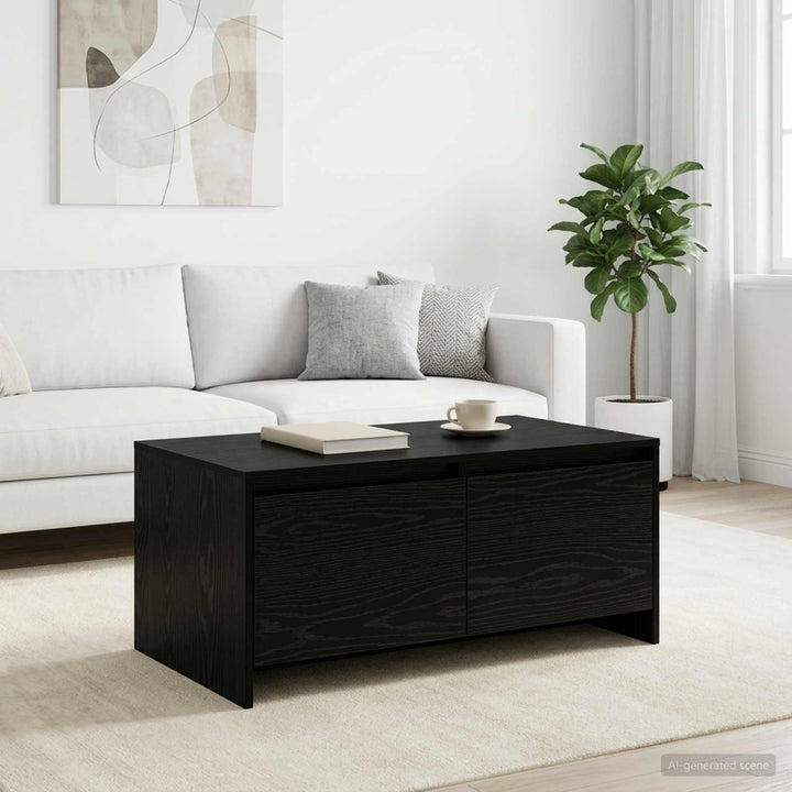 Sofabord Sort eg 90 x 50 x 41.5 cm Konstrueret træ